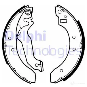 Тормозные колодки DELPHI 950832 HN 3ZT 5012759201275 LS1249 изображение 0
