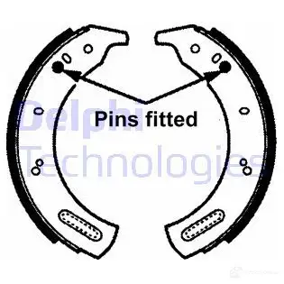 Тормозные колодки DELPHI LS1146 950789 5Q2A U 5012759200742