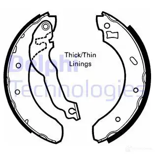 Тормозные колодки DELPHI VSNP LE 5012759205037 LS1618 951030