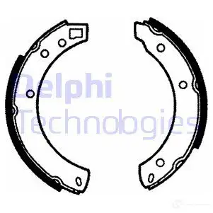 Тормозные колодки DELPHI 950756 LS1064 ZG WRX 5012759200315