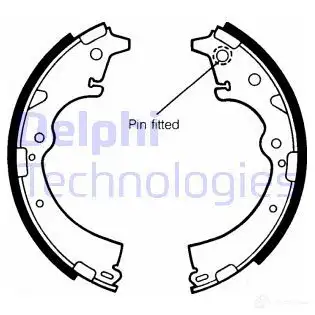 Тормозные колодки DELPHI 950924 LS1357 96 6NCM 5012759202449