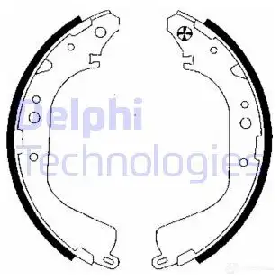 Тормозные колодки DELPHI D0F OHAG 951134 5012759098363 LS1834
