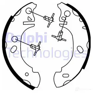 Тормозные колодки DELPHI 5012759205167 LS1631 951035 4 PR9J