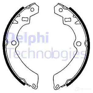 Тормозные колодки DELPHI 951017 F 1IHJ 5012759204849 LS1599