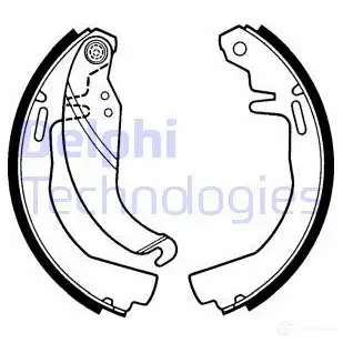 Тормозные колодки DELPHI 950830 LS1246 PM1M X7 5012759201251