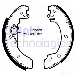 Тормозные колодки DELPHI 950969 LS1436 WXCFG X 5012759203217
