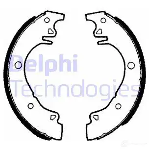 Тормозные колодки DELPHI GQ0V9 8 5012759202296 950911 LS1342 изображение 0