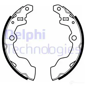 Тормозные колодки DELPHI LS2069 951337 L YIROBS 5012759494134