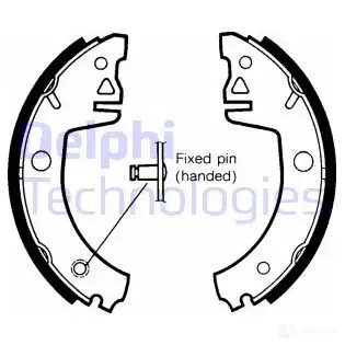 Тормозные колодки DELPHI LS1438 950971 5012759203231 7AH VS
