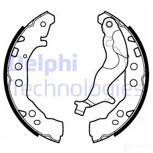 Тормозные колодки DELPHI 951384 LS2128 YJJ 4Y2A 5012759972465