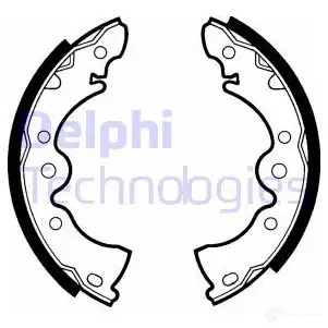 Барабанные тормозные колодки, комплект DELPHI 5012759202951 YWV4 RKW 950960 ls1410