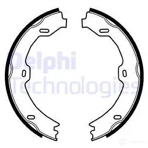 Барабанные колодки DELPHI OLH BP 5012759281536 951206 LS1923 изображение 0