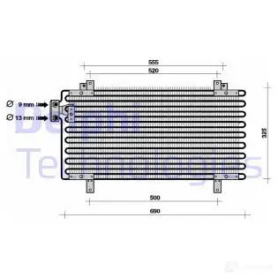 Радиатор кондиционера DELPHI 5050100175813 TSP0225059 YIW68 3 963751