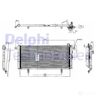 Радиатор кондиционера DELPHI 963904 YI2O JS TSP0225224 5050100232554