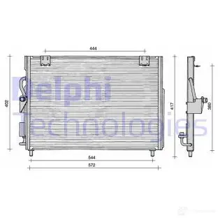 Радиатор кондиционера DELPHI KD 1WI6 5050100176278 TSP0225106 963796