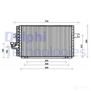 Радиатор кондиционера DELPHI 963730 5050100175592 GXRGI IA TSP0225033