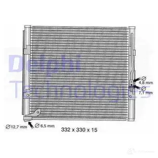 Радиатор кондиционера DELPHI NGJ7 N 5050100233735 964024 TSP0225366
