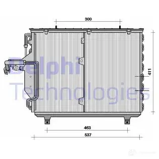 Радиатор кондиционера DELPHI TSP0225041 963737 FKSM0X U 5050100175660 изображение 0