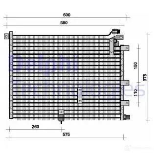 Радиатор кондиционера DELPHI TSP0225069 5050100175912 GE 2ST 963761