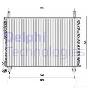 Радиатор кондиционера DELPHI TSP0225042 2LN1R 0 963738 5012759355398
