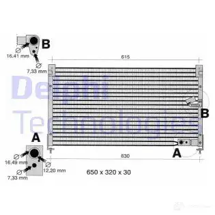 Радиатор кондиционера DELPHI 963820 TSP0225134 OLR TE5Z 5050100176513
