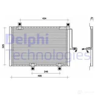 Радиатор кондиционера DELPHI 963702 5012759355299 W HQFR TSP0225002