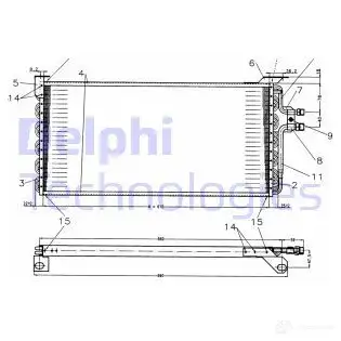 Радиатор кондиционера DELPHI TSP0225179 S 8QYS 963865 5050100232172
