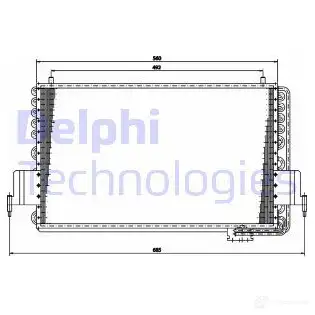 Радиатор кондиционера DELPHI TSP0225159 6Z1 YB6 963845 5050100231977