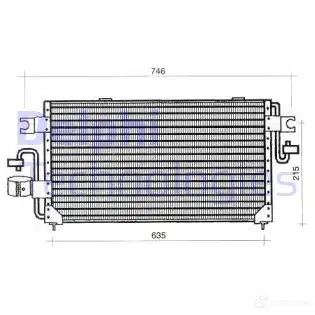 Радиатор кондиционера DELPHI 964001 5050100233506 TSP0225340 0A D5ZN изображение 0