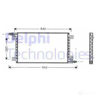 Радиатор кондиционера DELPHI TSP0225442 964073 UCKGFN F