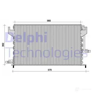 Радиатор кондиционера DELPHI TSP0225024 5012759355367 963722 UFKI XPO изображение 0