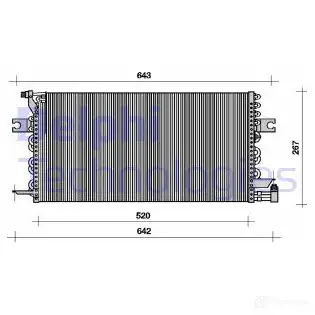 Радиатор кондиционера DELPHI 5050100176179 03Y 73 TSP0225096 963786
