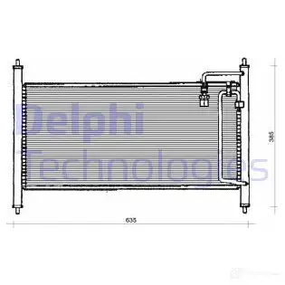 Радиатор кондиционера DELPHI 6W A87VS 5050100176476 TSP0225129 963816 изображение 0