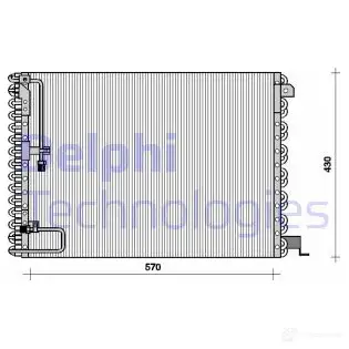 Радиатор кондиционера DELPHI TSP0225076 963767 TGED X 5050100175974 изображение 0