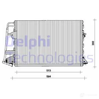 Радиатор кондиционера DELPHI 5050100176209 TSP0225099 963789 T2L K6V