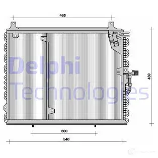 Радиатор кондиционера DELPHI TSP0225038 963735 5050100175646 VE0 S0M