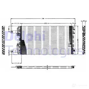 Радиатор кондиционера DELPHI TSP0225168 5050100232066 963854 52 2N17
