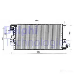 Радиатор кондиционера DELPHI TSP0225386 5050100233872 964039 8 ZW74