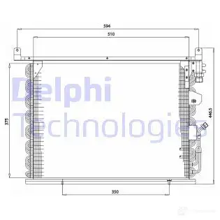 Радиатор кондиционера DELPHI 963858 TSP0225172 M IPB5XK 5050100232103
