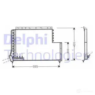 Радиатор кондиционера DELPHI 964078 U F43FE TSP0225450 5050100234251