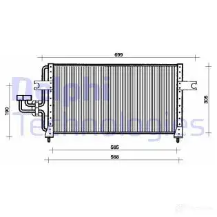 Радиатор кондиционера DELPHI TSP0225032 5050100175585 ESQ MDC 963729