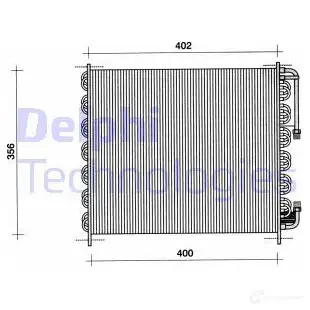 Радиатор кондиционера DELPHI 963709 W 5O8F TSP0225009 5050100175370