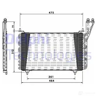 Радиатор кондиционера DELPHI S0 BR64X TSP0225158 963844 5050100231960