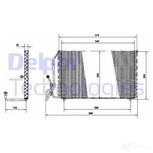 Радиатор кондиционера DELPHI TSP0225177 5050100232158 963863 R73TW Z