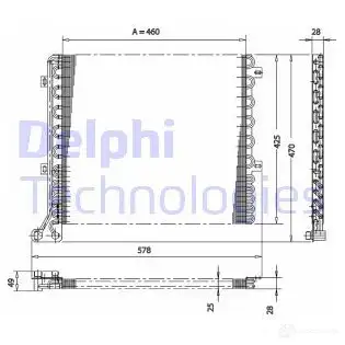 Радиатор кондиционера DELPHI PIC OXT 5050100232059 TSP0225167 963853