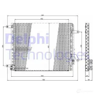 Радиатор кондиционера DELPHI BE I5C 5050100232271 963875 TSP0225190