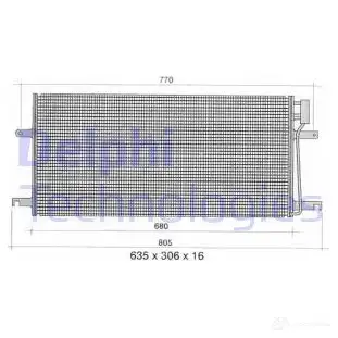 Радиатор кондиционера DELPHI TSP0225393 5G8AK 82 5050100233933 964045 изображение 0