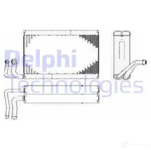 Испаритель кондиционера, радиатор печки DELPHI 5012759412350 TSP0525182 964993 21UH7 QK изображение 0