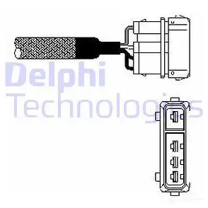 Лямбда зонд, кислородный датчик DELPHI 939088 ES10 333 GRKOXP ES10333-12B1