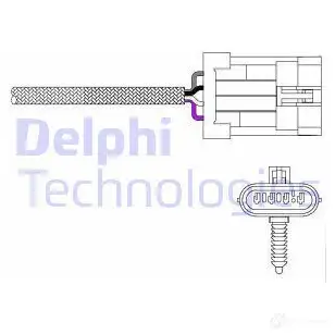 Лямбда зонд, кислородный датчик DELPHI ES20023-12B1 2 UBAX 1437335901